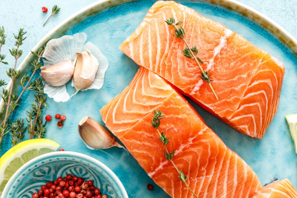 Fatty fish like salmon and yellowfin tuna are great protein choices for an anti inflammatory diet